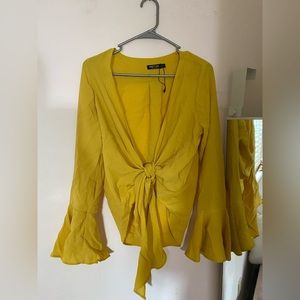 Nasty Gal yellow top
